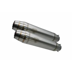 Stock Limitado ESCAPE GPR Suzuki Gn 250 1994/1998 Deeptone Inox Cafè Racer Doble silenciador homologado