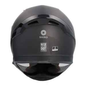 A Buen Precio CASCO SHIRO KATANA SOLID + Pantalla Extra NEGRO MATE XXS
