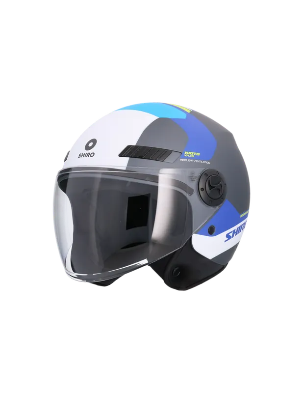 CASCO SHIRO KIOTO KALOS TITANIUM MATE AZUL XXS Ocasión Especial