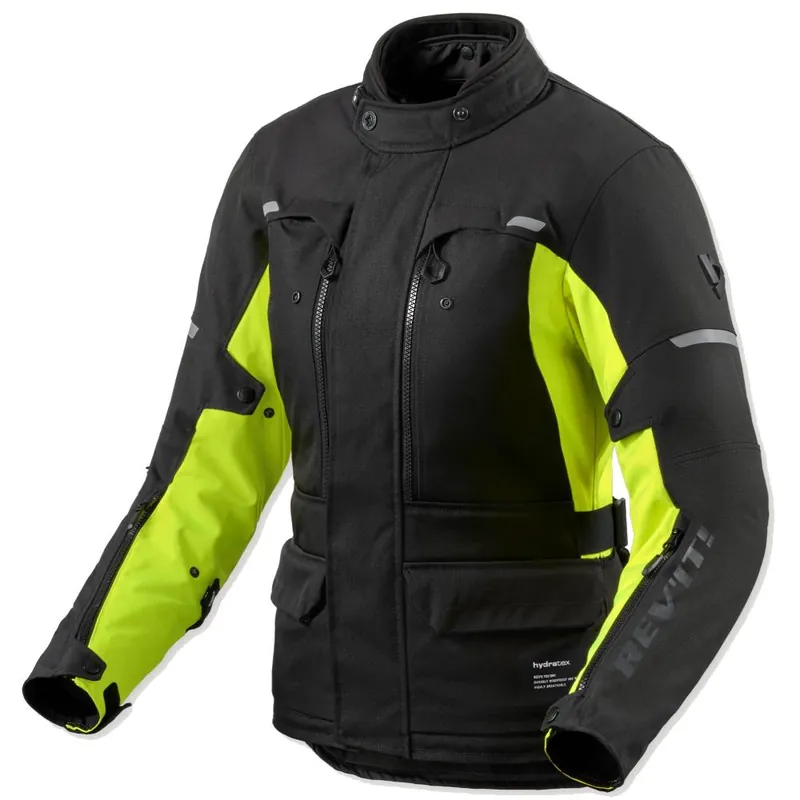 Chaqueta Revit Outback 5 H20 Mujer Negro-Amarillo Flúor Talla 34 Imprescindible (Must-Have)