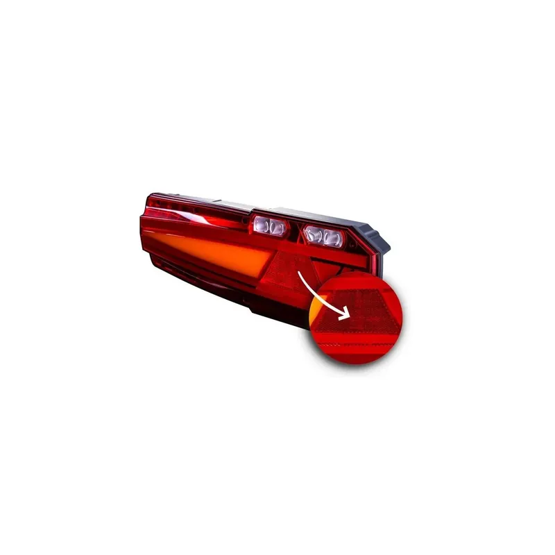Piloto trasero LED MAVIC con reflectante y 6 funciones 12/24V IP68 ECE LZD 2652 / LZD 2653 - Horpol Súper Precio