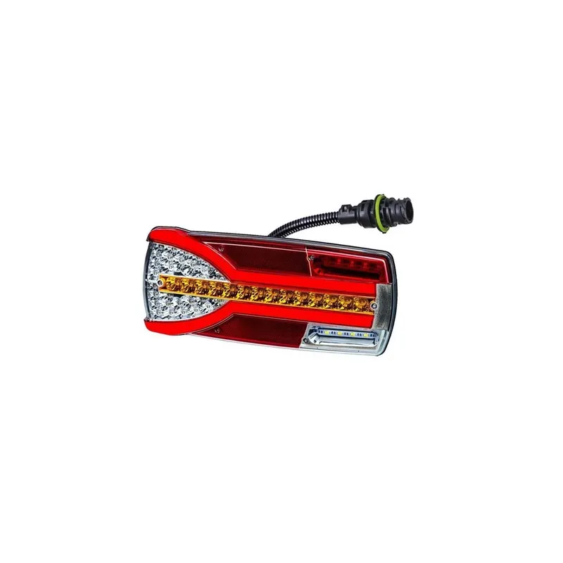 Piloto trasero LZD 2302 / 2303 CARMEN Neon con conector, 7 funciones, 12/24V IP68 S1/R1 ECE E9  - Horpol Económico