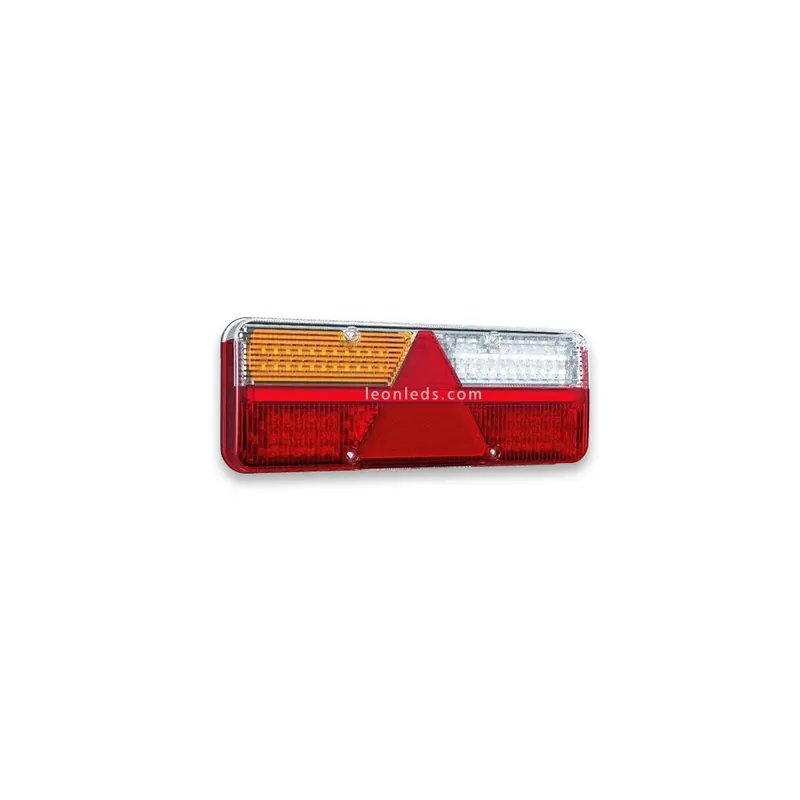 Piloto Trasero LED con Triangulo 12V/36V FT500 con conector - Fristom Pago Seguro