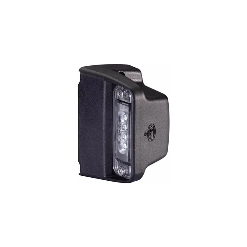 Imprescindible (Must-Have) Piloto LED de matricula Negro 24V E1 R4 con conector plano Probado ADR/GGVS 2KA 010 278-021 - Hella