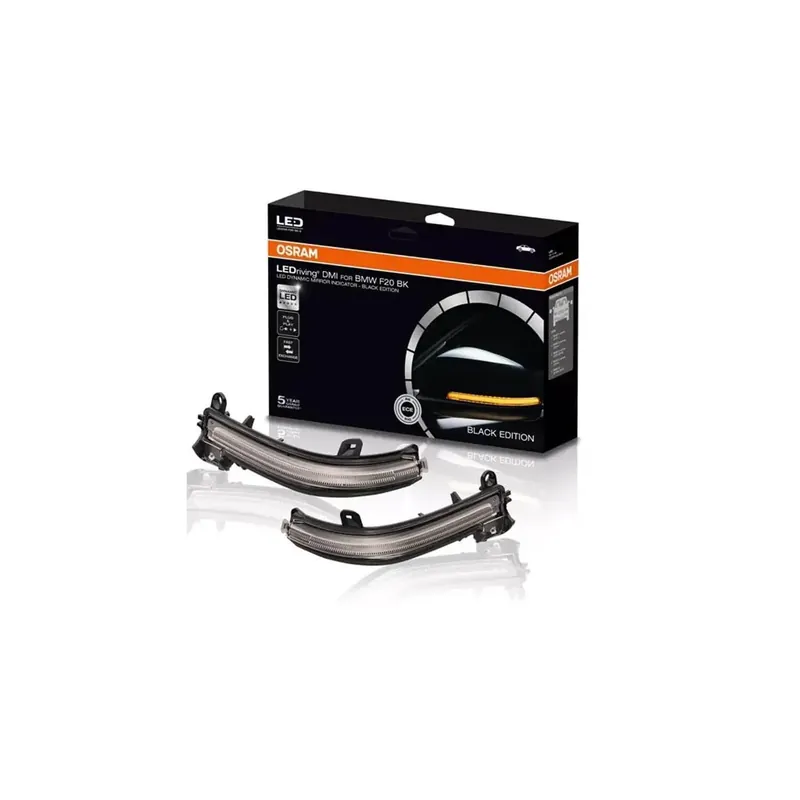 Intermitentes Dinámicos LED para Retrovisores LEDriving de OSRAM LEDDMI F20 BK S (Set de 2) para BMW Serie 1, 2, 3, 4 y X1 - Osram Automoción Devolución Gratuita