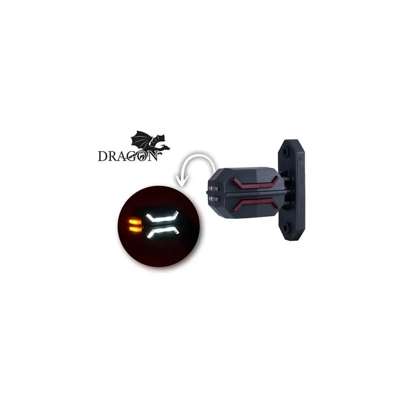 Barato Galibo LED corto Flexible Dragon 3 Luces 12V 24V SM1 AM RM1 - Horpol