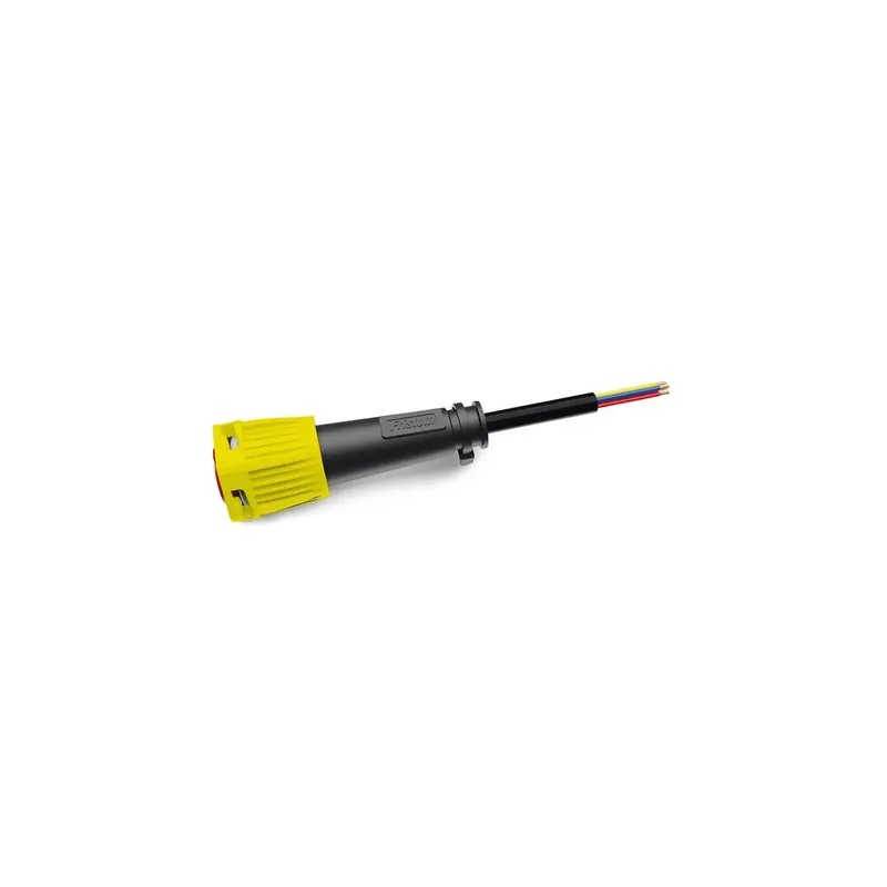 Conector Bajonet 6 PIN Amarillo con 1 metro de cable - Fristom Entrega Rápida