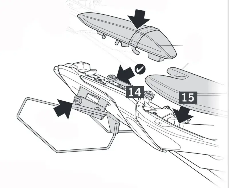 Certificado Fijación para alforja shad yamaha mt-07 18>20