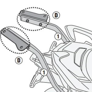Adaptador portaequipajes S. GSX S1000GT (22>) para maleta GIVI Solo Por Tiempo Limitado