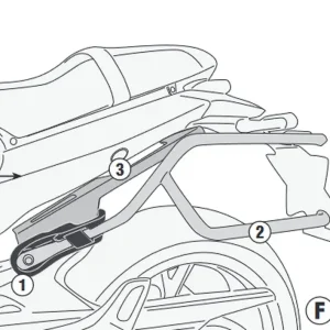 Favorito De Clientes Soporte alforjas de Fijaci¾n rapida REMOVE-X para BENELLI Leoncino 800 (22)