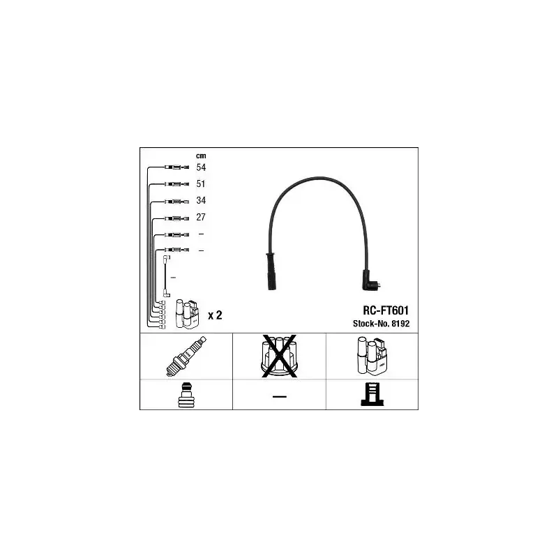 NGK 8192 Juego de cables de encendido Precio Reducido