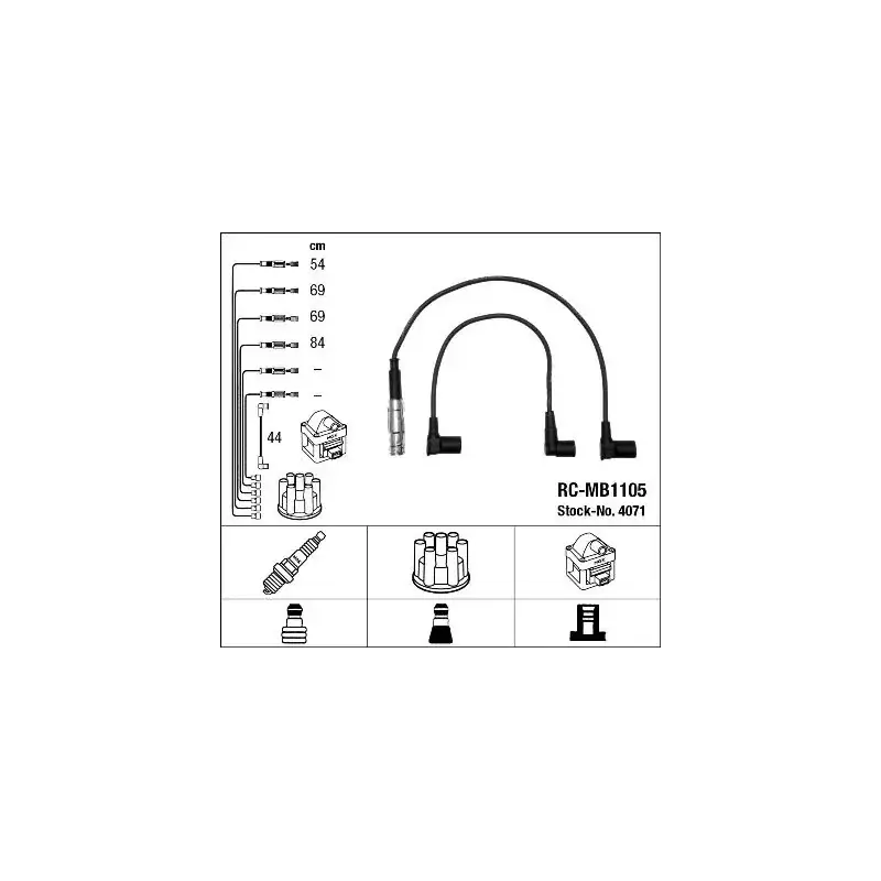 NGK 4071 Juego de cables de encendido Stock Limitado