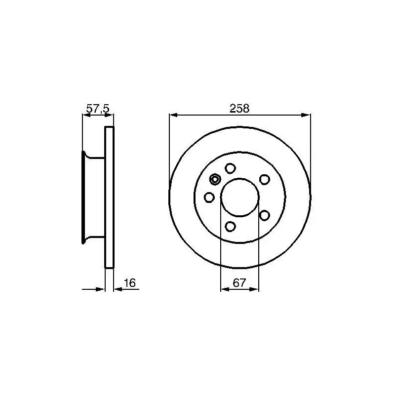 BOSCH 0986478544 Disco de freno (Unidad) Pago Seguro