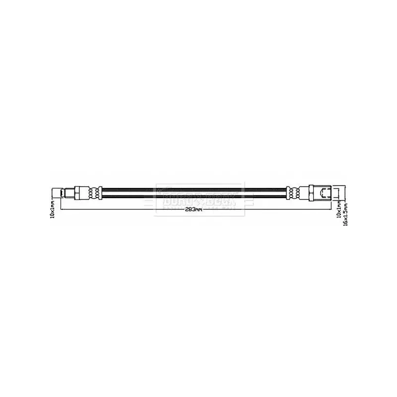 Entrega Rápida BORG & BECK BBH8448 Tubo flexible de frenos