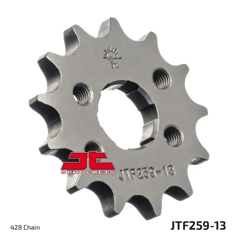 Más Vendido Piñón de moto JT Sprockets acero 13 dientes P.428 JTF259.13