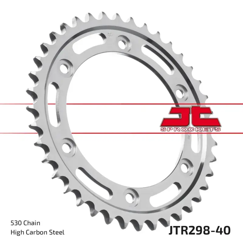 Precio Económico Corona moto JT Sprockets de acero de 40 dientes JTR298.40