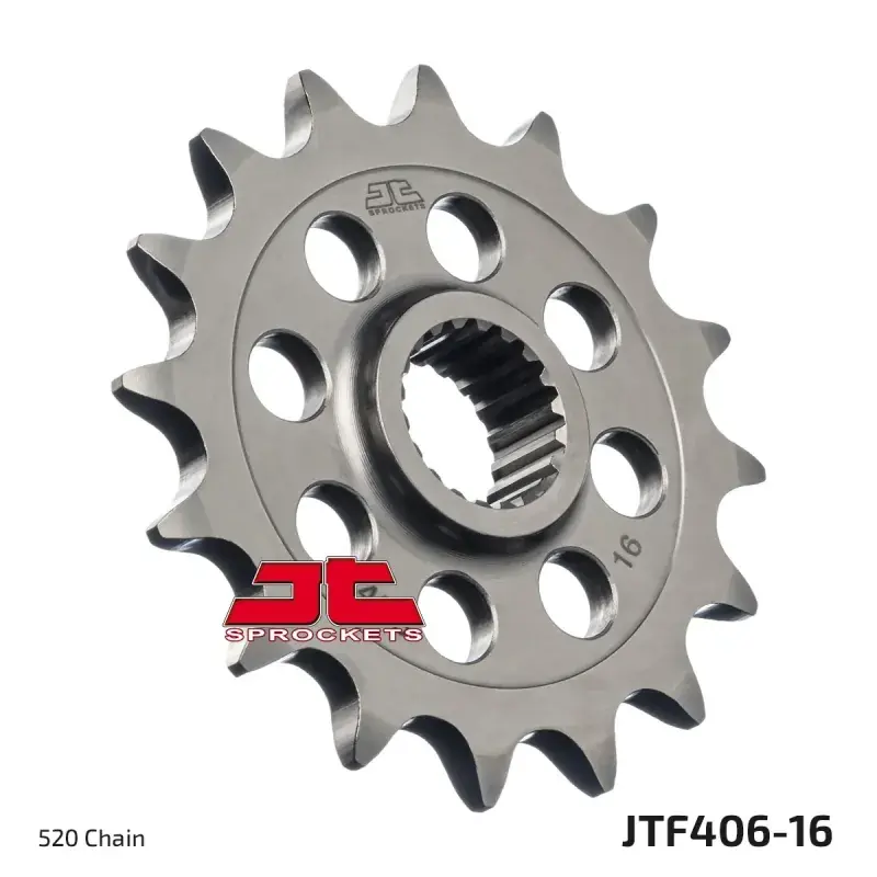 Piñón moto JT Sprockets acero 16 dientes JTF406.16 Súper Precio