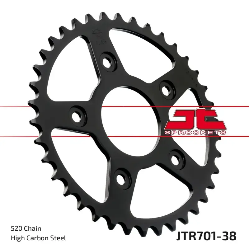 Bestseller Corona moto JT Sprockets de acero de 38 dientes JTR701.38