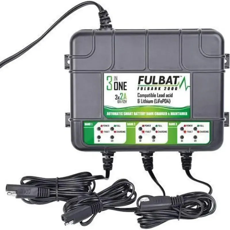 Alta Calidad Cargador de bateria Fulbat triple estacion de carga Fulbank 75047
