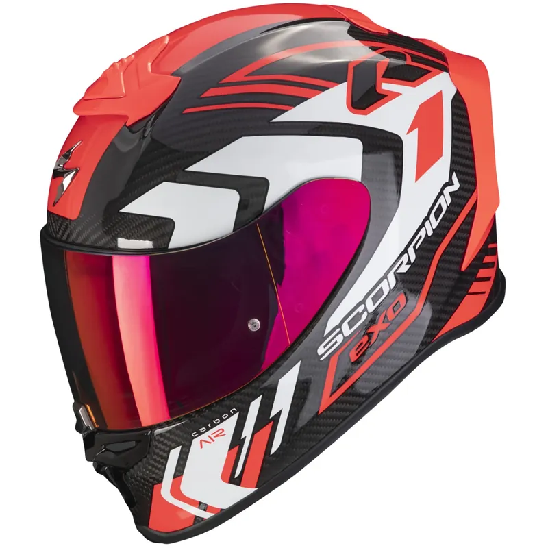 Precio Reducido SCORPION - EXO R1 EVO CARBON AIR SUPRA Negro-Rojo L