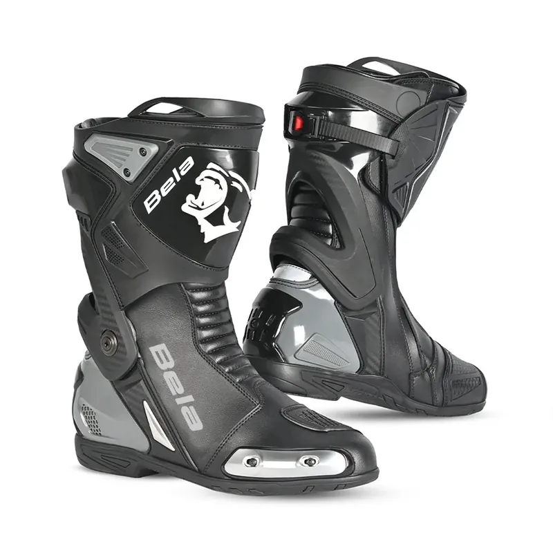BELA TURBO TRACK BOTAS DE MOTO RACING NEGRO ANTRACITA 38 Devolución Gratuita