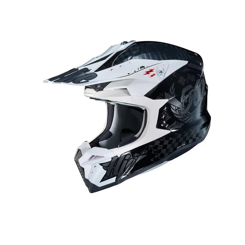 HJC i50 Atrax MC5 Cross Enduro Casco integral deportivo motos carreras M Precio De Oferta