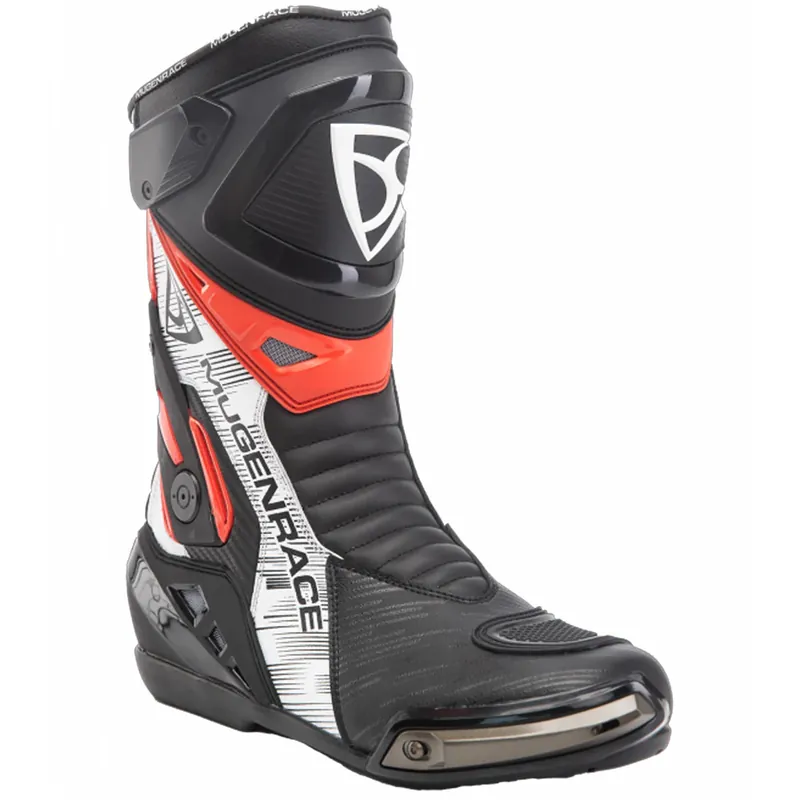 Directo De Fábrica MUGENRACE BOT-MNR-2390 Phantom Plus Botas De Moto Negro Rojo 39