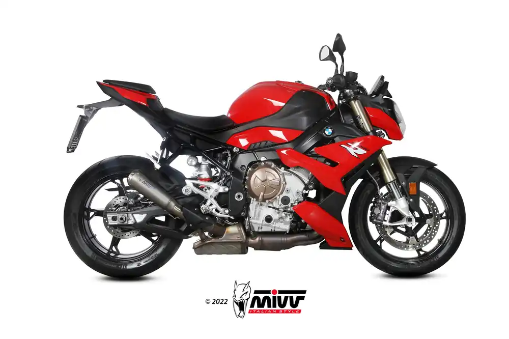 Escape Mivv Slip-On X-M1 titanium BMW S 1000 R 2021-24 No Te Lo Pierdas