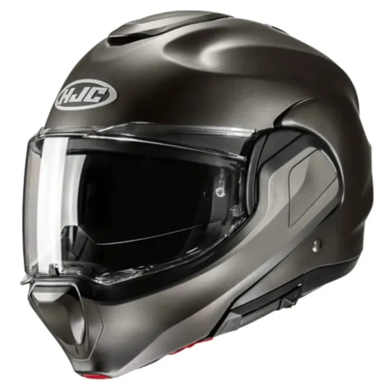 Última Versión HJC CASCO F100 SOLID TI MATE TITANIO MATE L