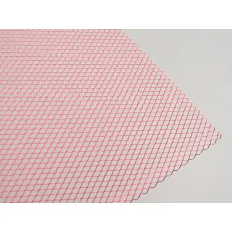 Rejilla Racing en aluminio rojo, 4mm (tamaño mallas), plancha 300x300mm Precio De Fábrica