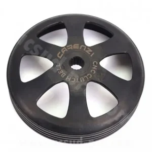 CAMPANA DE EMBRAGUE CNC CARENZI. YAMAHA 50 C.C. BWS, AEROX, NEOS, JOG RR, Ø107 MM. NEGRA CARENZI R: 287622A Stock Limitado
