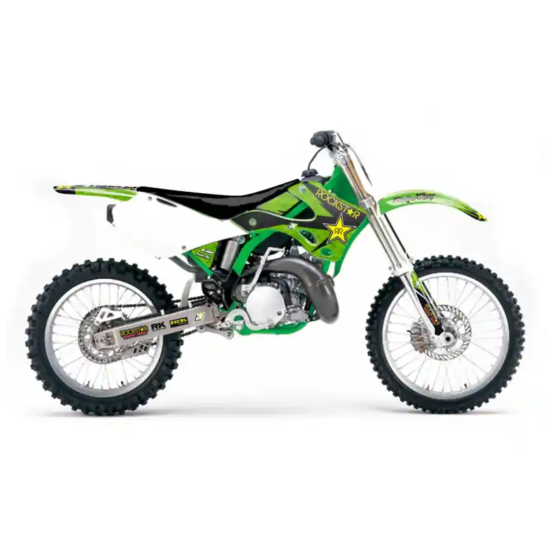Kit Adhesivos Blackbird Rockstar Energy Kawasaki KX 125/250 99-02 Más Vendido