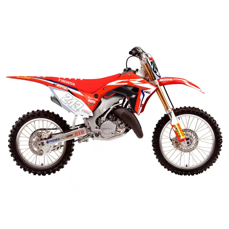 Kit Adhesivos Blackbird Team HRC 2017/2018 con Funda de Asiento Honda CR 125/250 R 02-07 Restyle Polisport Ocasión Especial