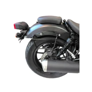 SOPORTE DE ALFORJAS KLICKFIX NEGRO PARA HONDA REBEL 300/500 2017-UP Solo Hoy