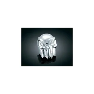 Oferta TAPA BOCINA SKULL CROMADA PARA HARLEY